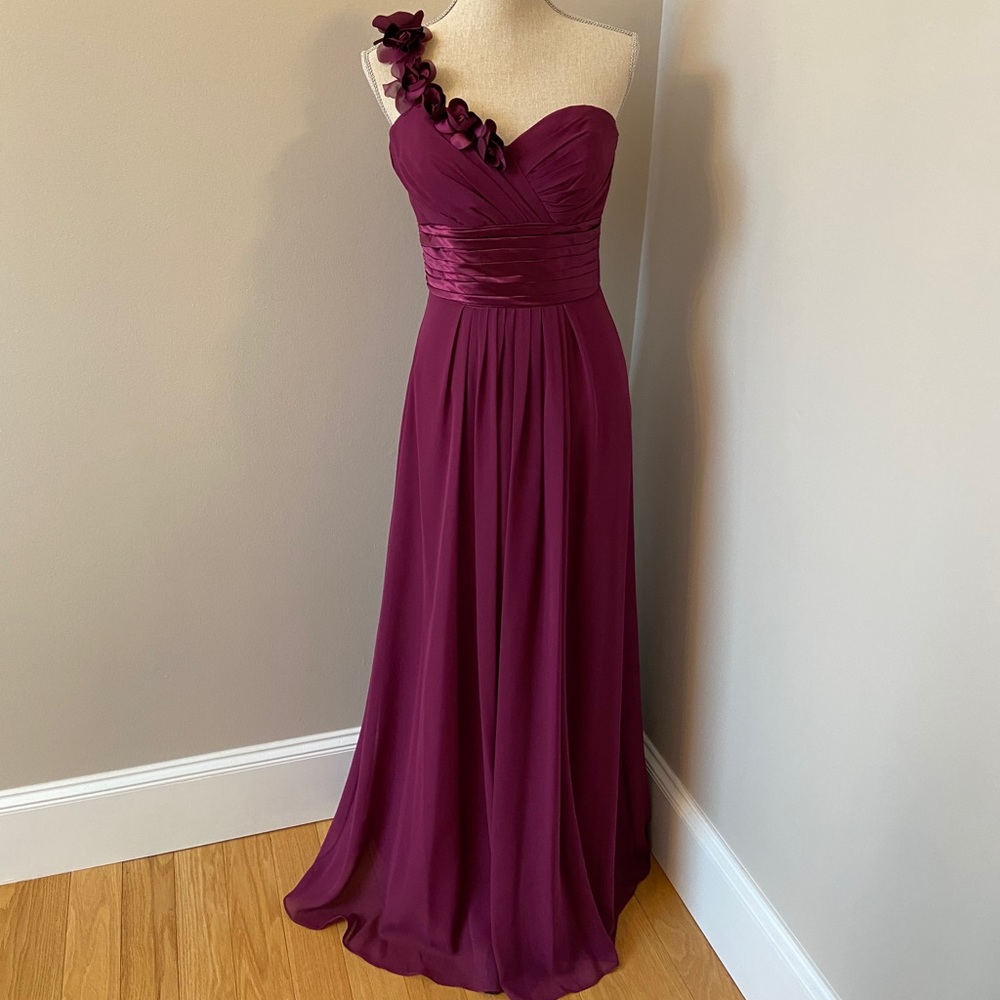 Bill Levkoff Magenta Gown